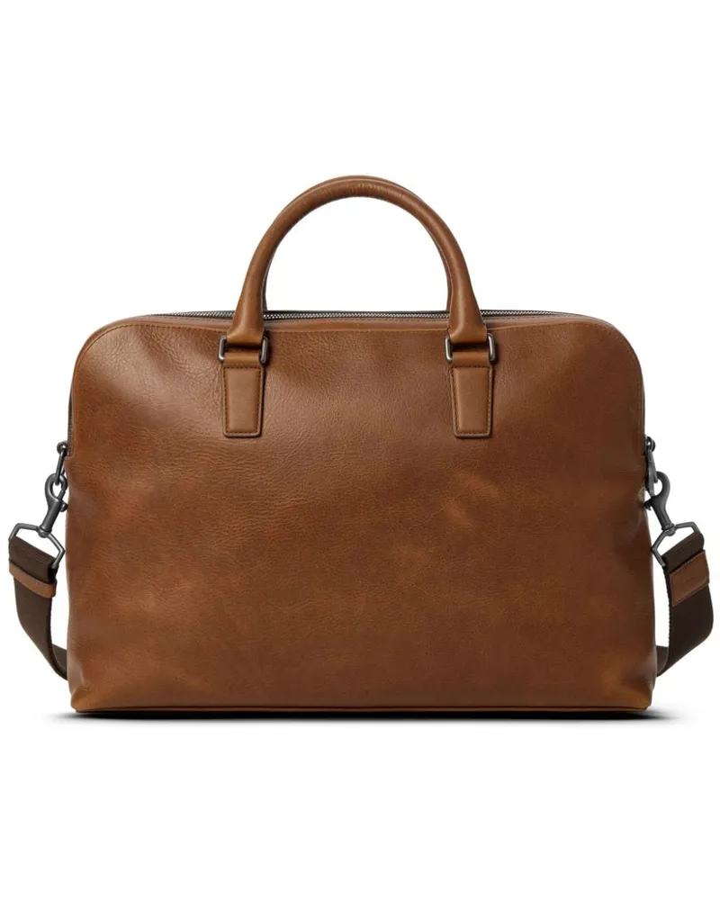 SHINOLA Navigator GM Double Zip Aktentasche - Braun Braun