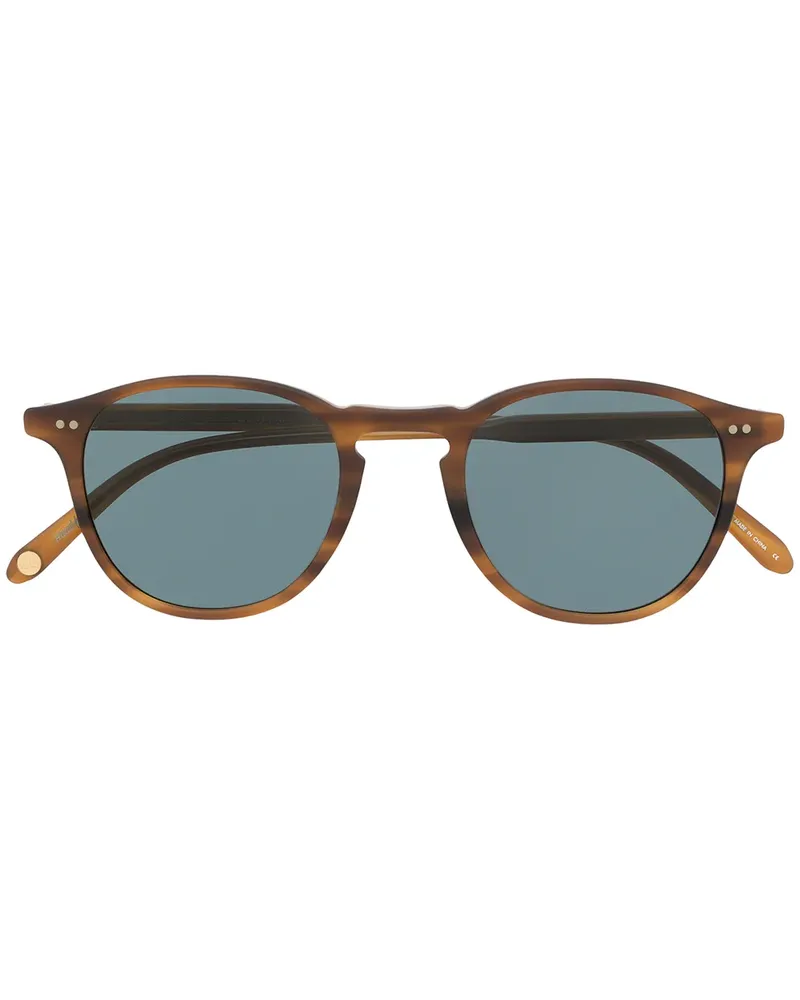 Garrett Leight Runde 'Hampton' Sonnenbrille - Nude Nude