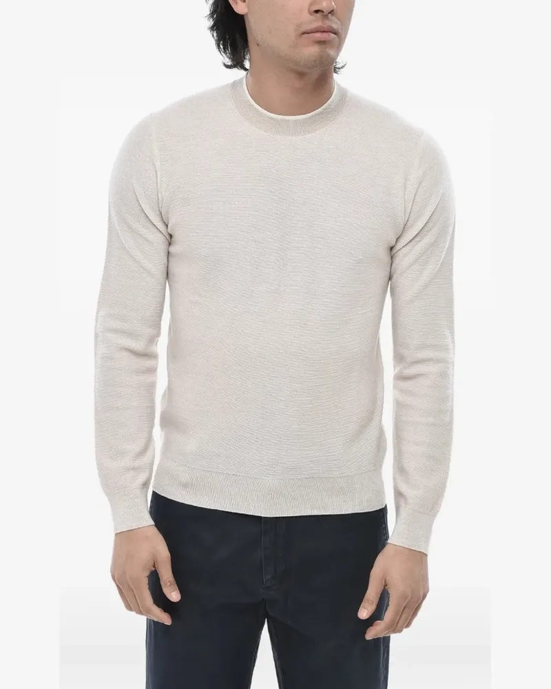 Paolo Pecora Milano Pullover mit rundem Ausschnitt - Grau Grau