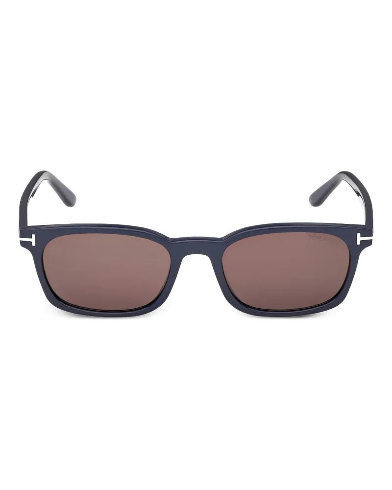 Tom Ford Sonnenbrille mit eckigem Gestell - Schwarz Schwarz