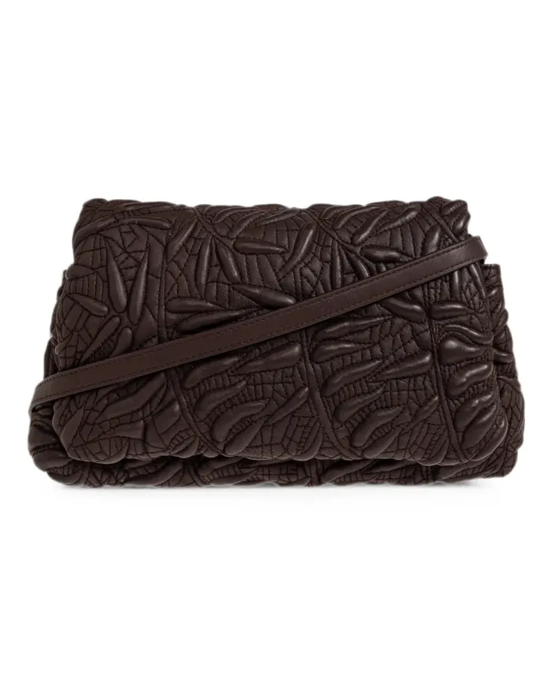 MUNTHE Foluke quilted clutch bag - Braun Braun