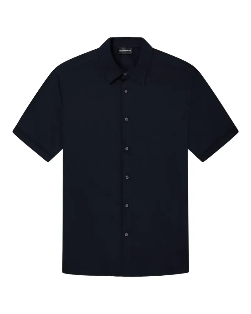 Emporio Armani Kurzärmeliges Hemd - Blau Blau