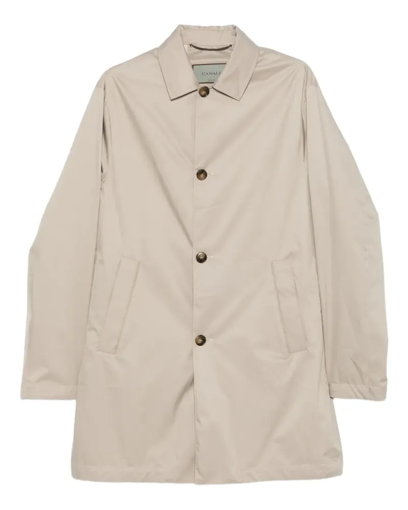 Canali Einreihiger Mantel - Nude Nude