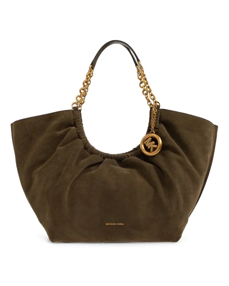 Michael Kors large Indie chain-link leather tote bag - Grün Grün