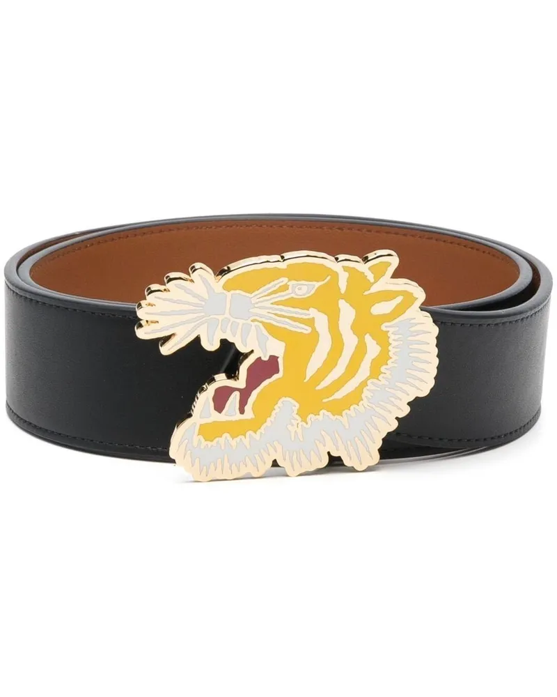 Kenzo Wendbarer Gürtel mit Logo - Schwarz Schwarz
