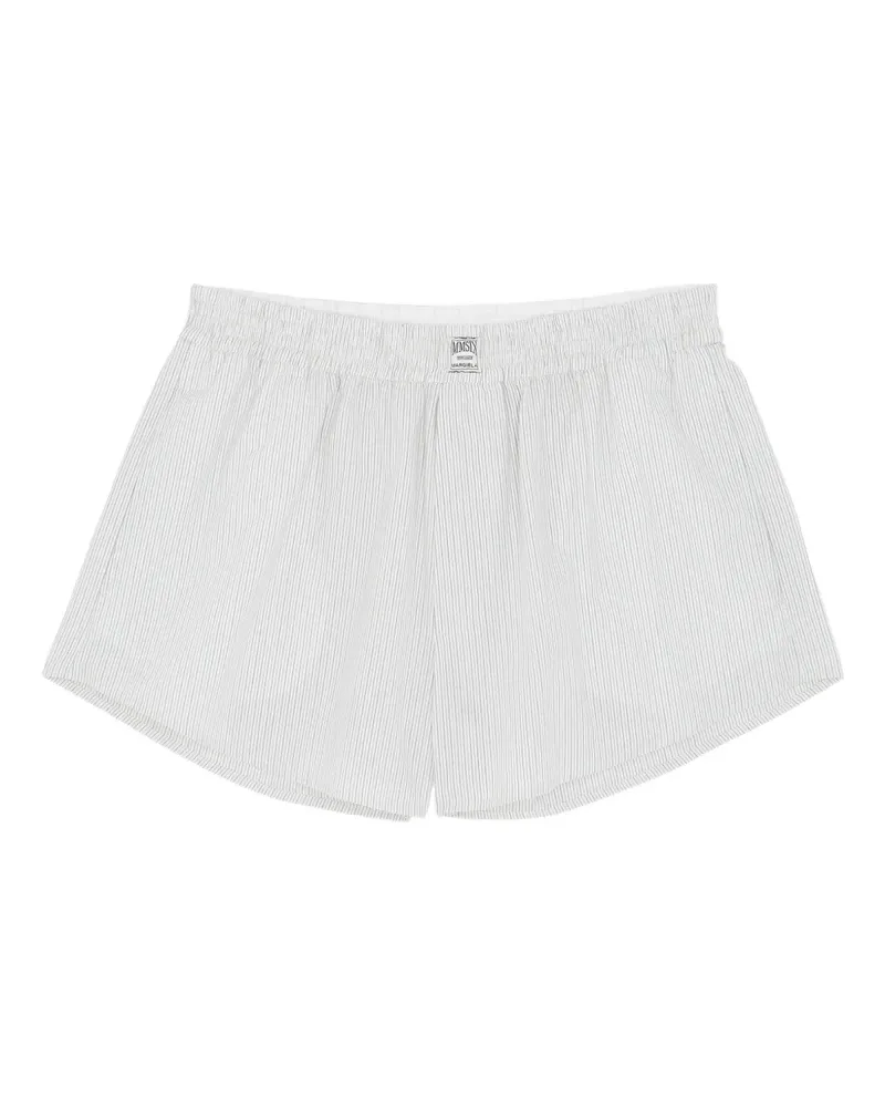 Maison Margiela Gestreifte Shorts - Weiß Weiß