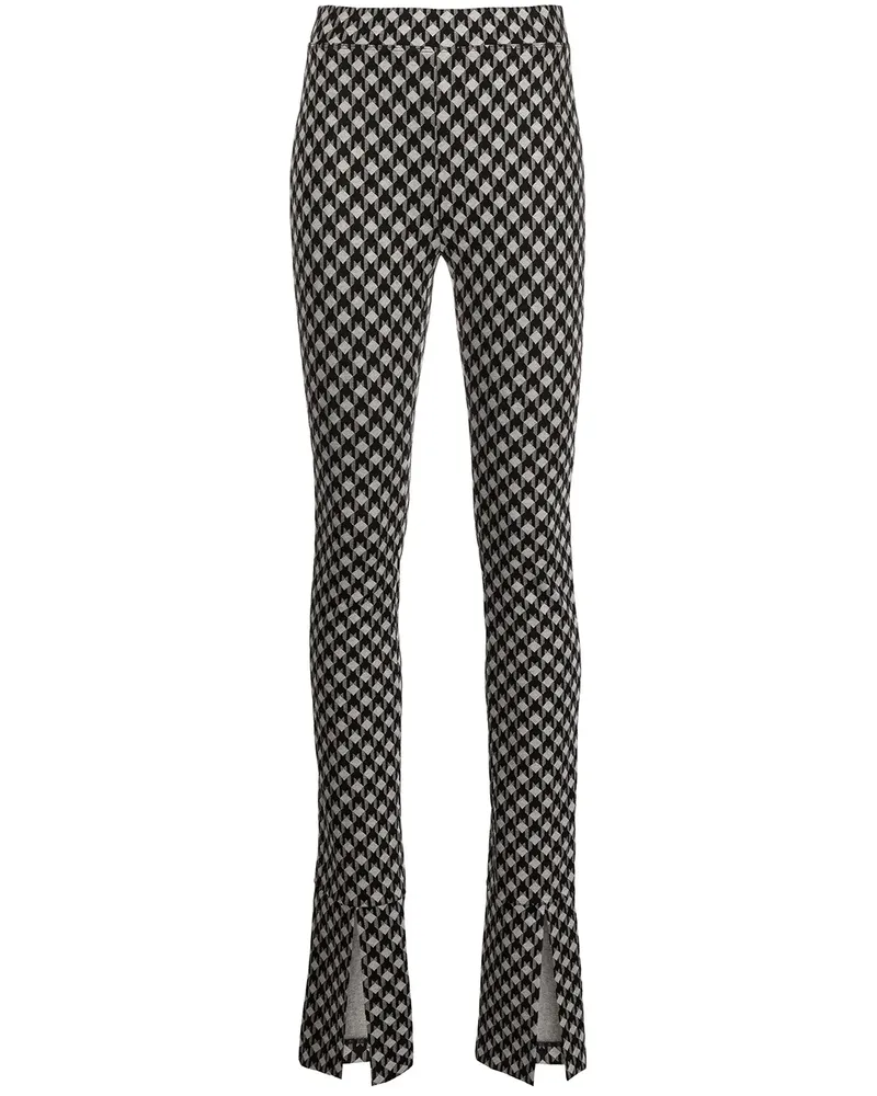 Rosetta Getty Schmale Hose mit Schlitzen - Schwarz Schwarz