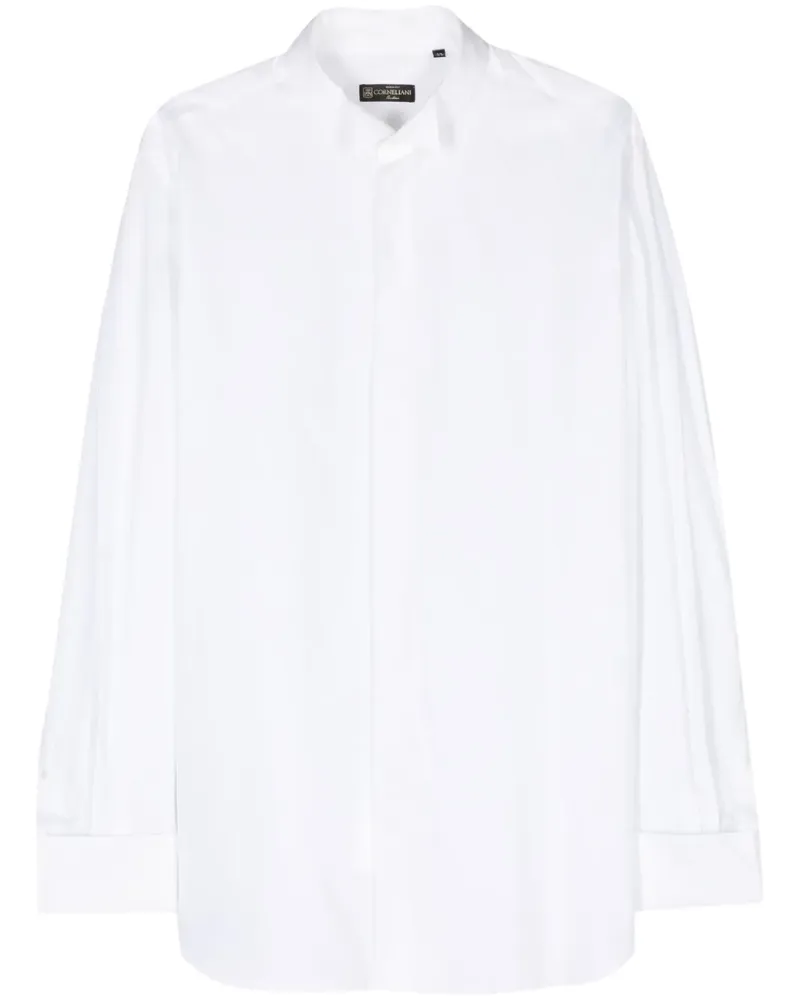 Corneliani Hemd mit Diplomaten-Kragen - Weiß Weiß