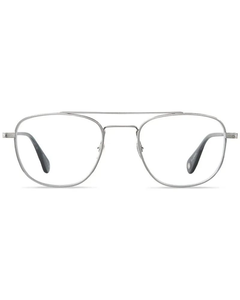 Garrett Leight Clubhouse II Brille - Silber Silber