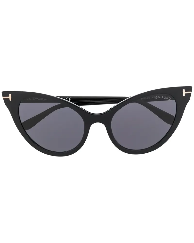 Tom Ford Cat-Eye-Sonnenbrille - Schwarz Schwarz