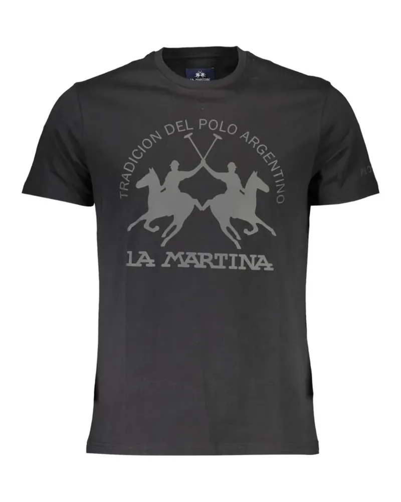 La Martina graphic-print cotton T-shirt - Schwarz Schwarz