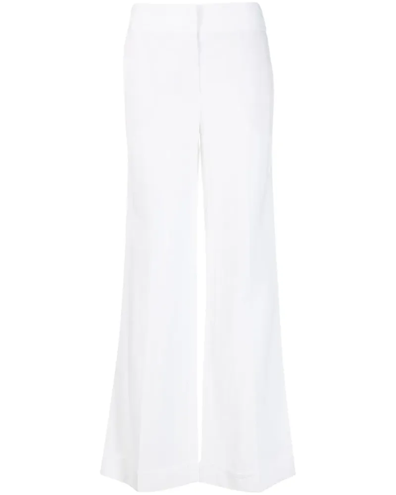 ..,merci Halbhohe Wide-Leg-Hose - Weiß Weiß