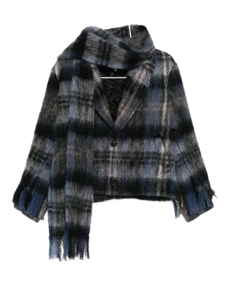 Loewe plaid blazer - Blau Blau