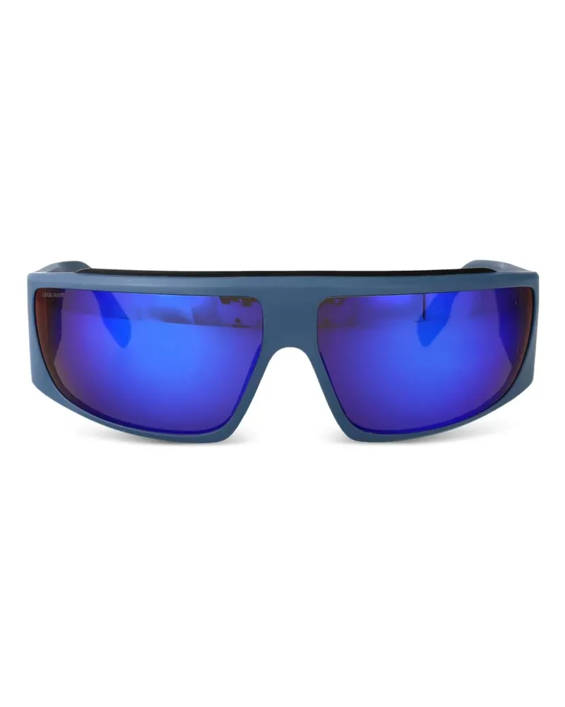 Canada Goose Verspiegelte Sonnenbrille im Biker-Look - Blau Blau