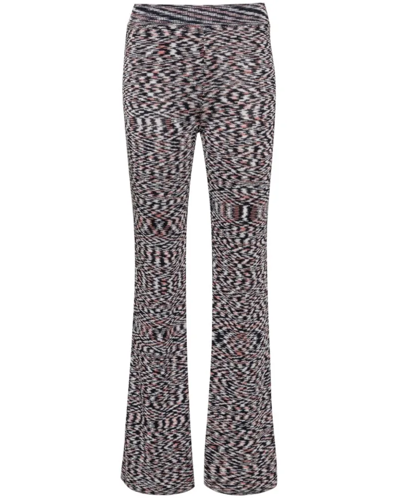 Missoni Ausgestellte High-Waist-Hose - Blau Blau