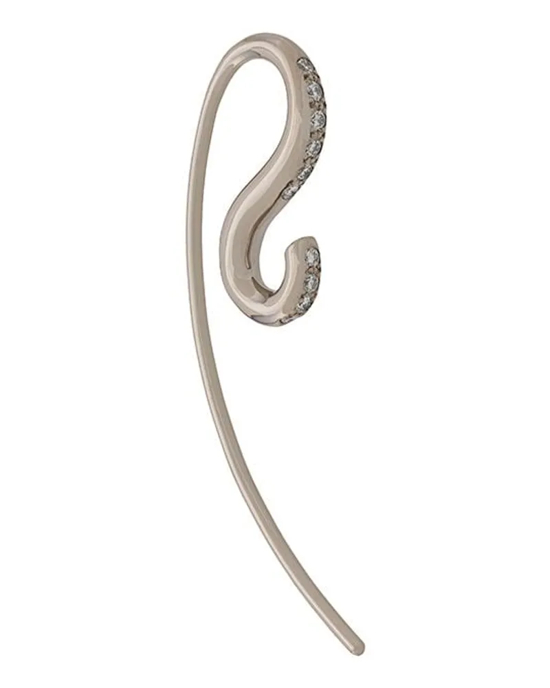 Charlotte Chesnais 18kt Weißgoldohrring mit Diamanten - Silber Silber