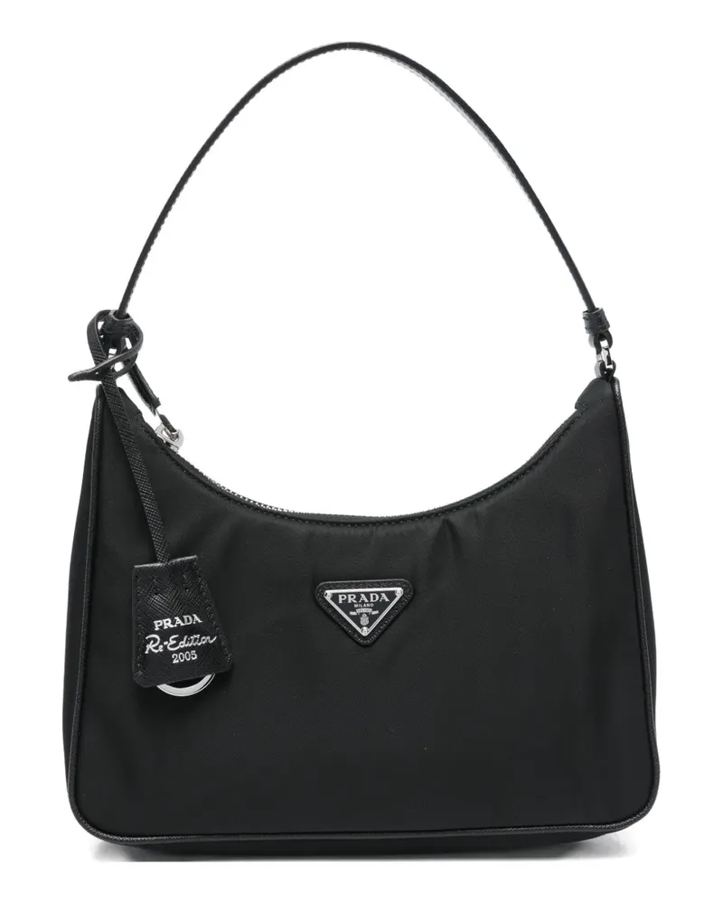 Prada Kleine Schultertasche - Schwarz Schwarz