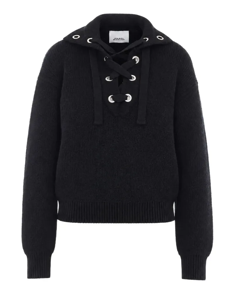 Isabel Marant Yadalia Pullover mit Schnürung - Schwarz Schwarz