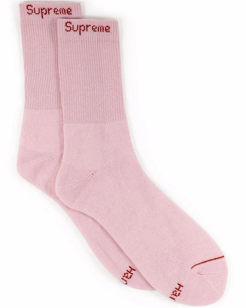 Supreme Being x Hanes 4er-Pack Socken - Rosa Rosa