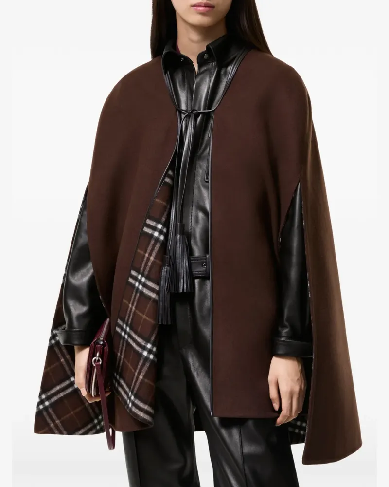 Burberry Eden Cape aus Wolle - Braun Braun