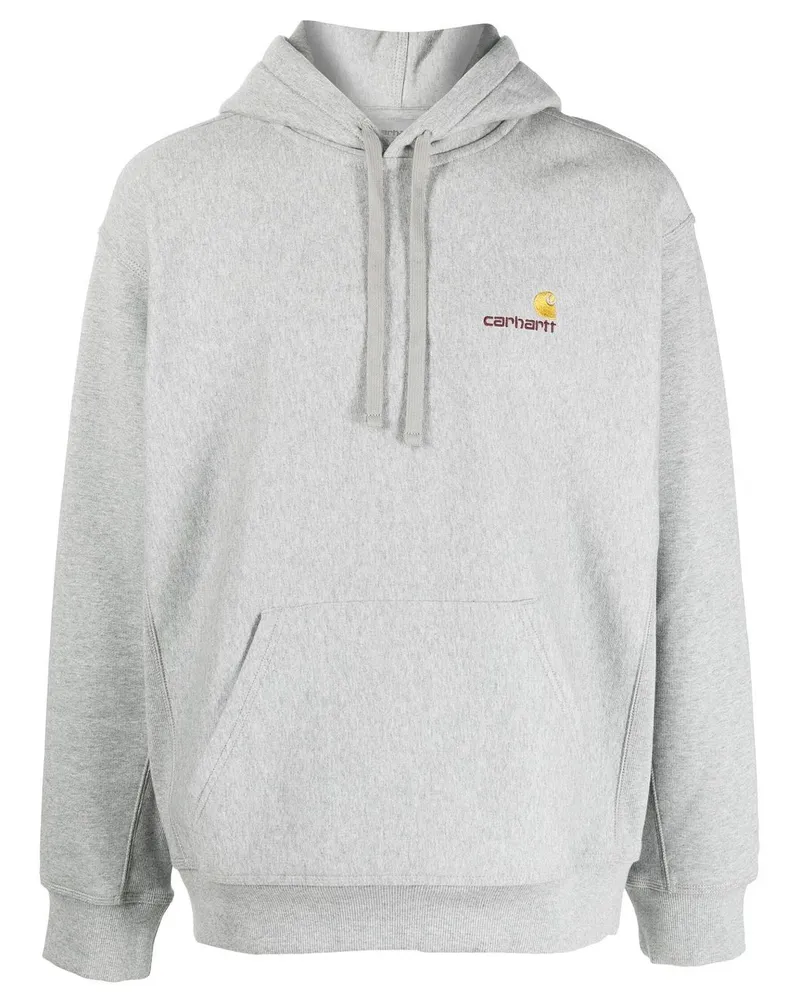 Carhartt WIP Hoodie mit aufgesticktem Logo Grau