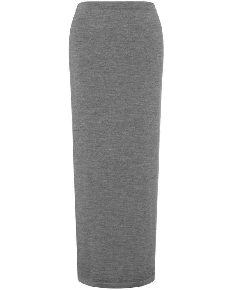 Moschino Gestrickter Bleistiftrock - Grau Grau
