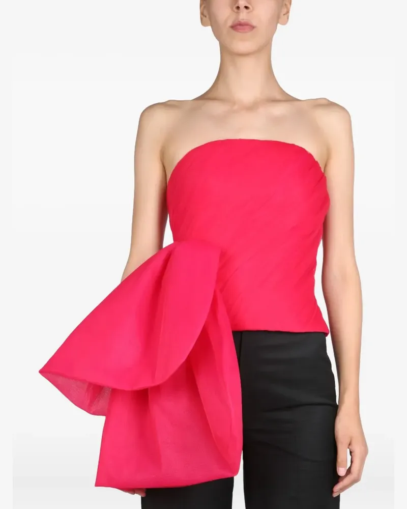 ANOUKI bow strapless top - Rosa Rosa