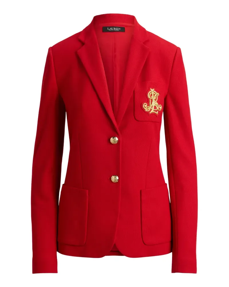 Ralph Lauren Anfisa Blazer mit Logo-Patch - Rot Rot