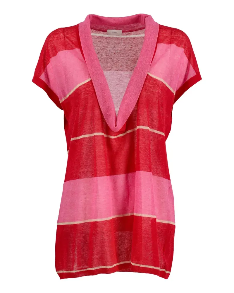 Malo striped T-shirt - Rot Rot