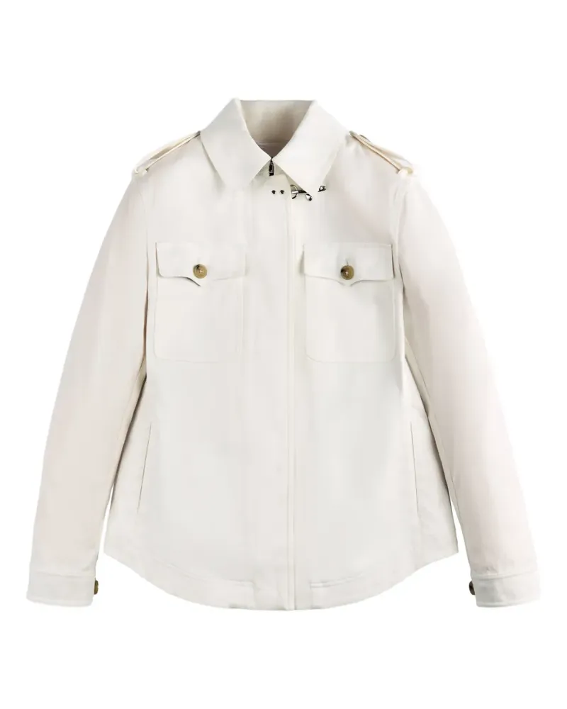 Fay Hemdjacke mit Knöpfen - Weiß Weiß