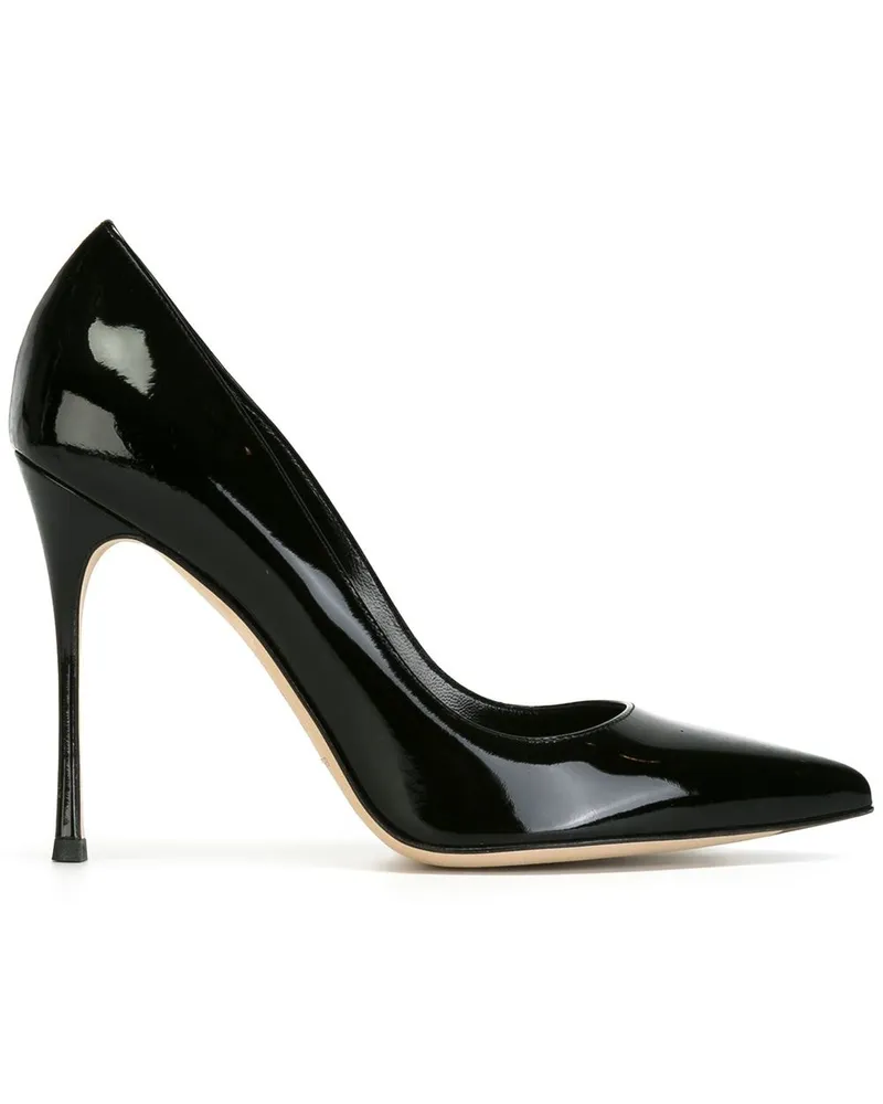 Sergio Rossi Spitze Lacklederpumps - Schwarz Schwarz