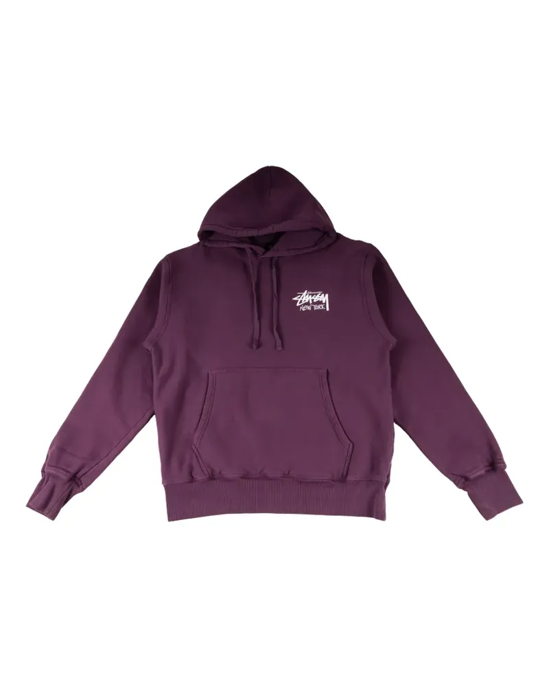 Stüssy kangaroo-pocket hoodie - Violett Violett