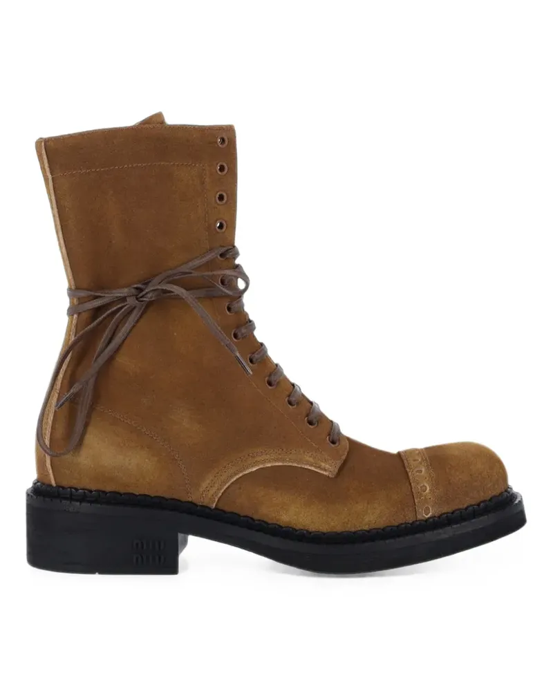 Miu Miu Stiefel mit Schnürung - Braun Braun