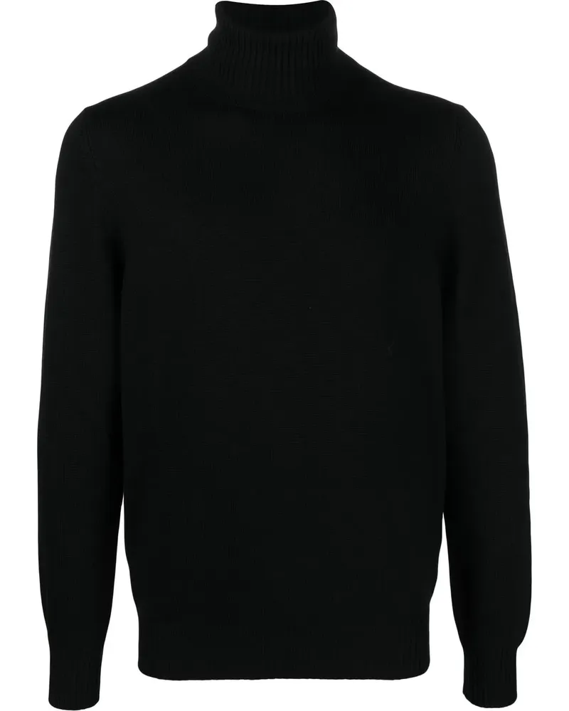 La Fileria Pullover mit Rollkragen - Schwarz Schwarz