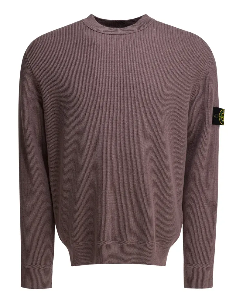 Stone Island ribbed patch sweater - Violett Violett