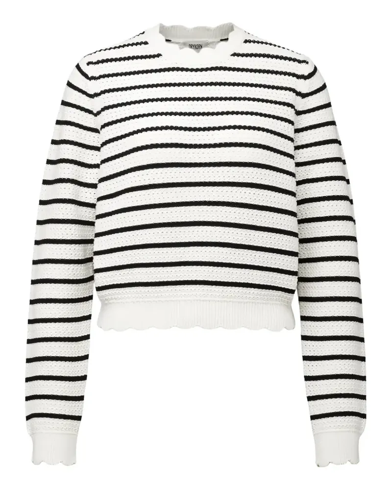 Drykorn Vilsa striped sweater - Weiß Weiß