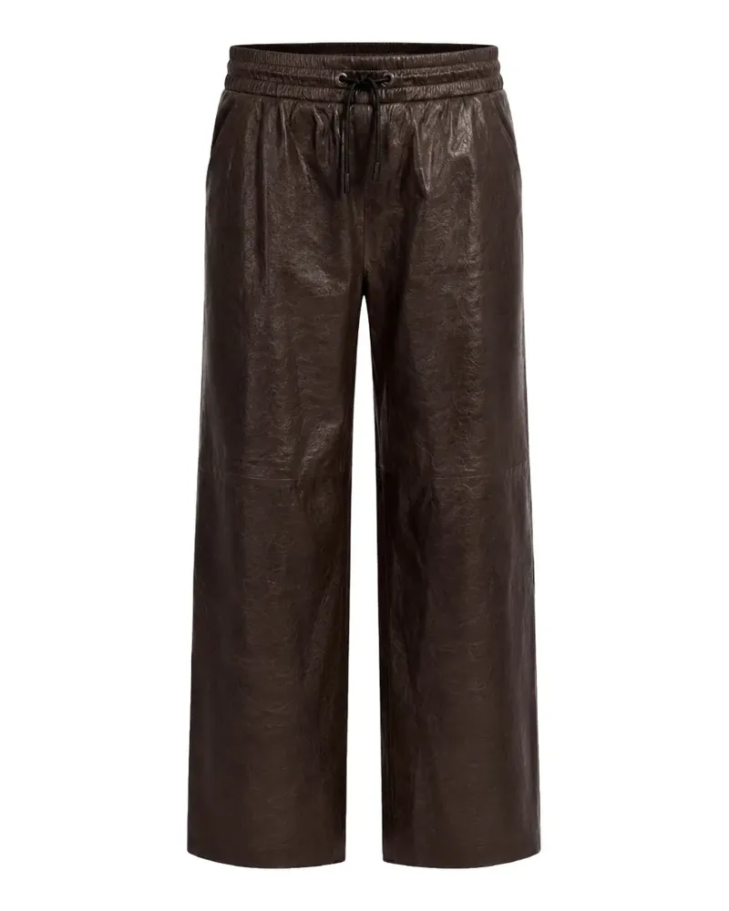 Giorgio Brato elasticated-waistband palazzo pants - Braun Braun