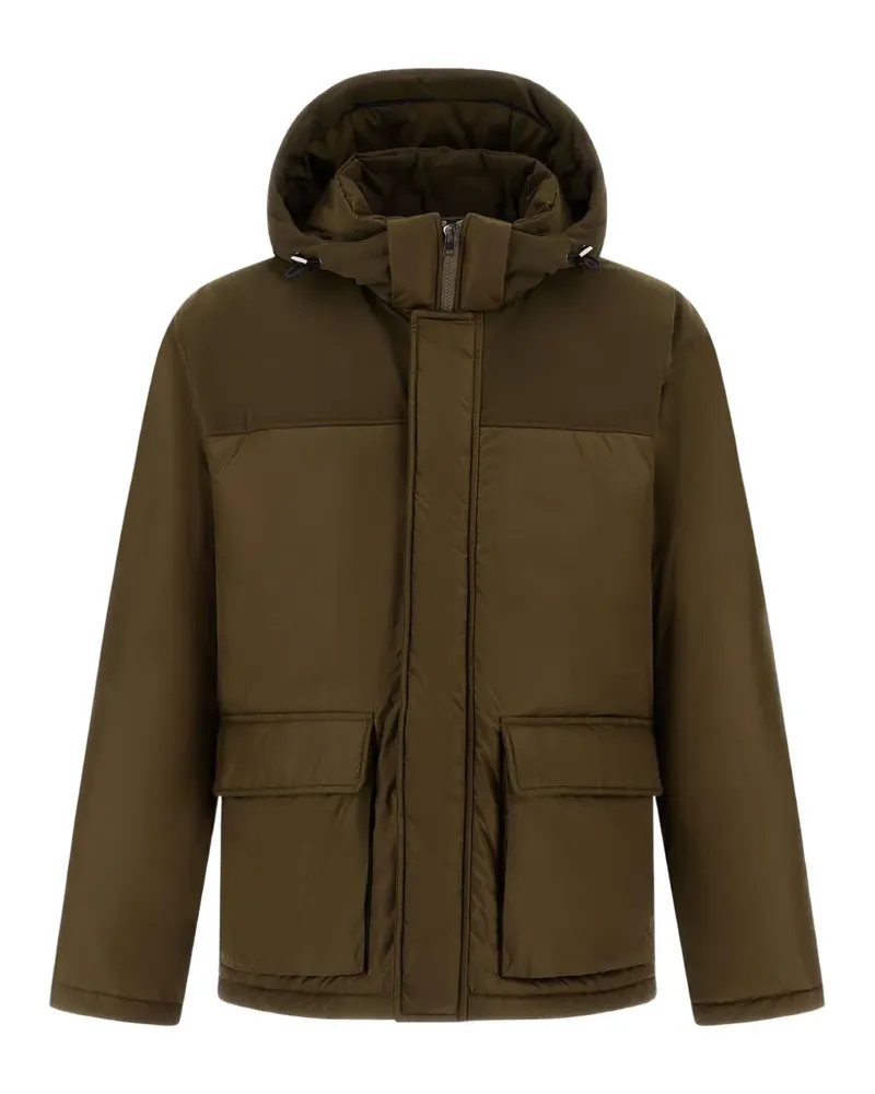 Herno Kapuzenparka mit Kontrasteinsätzen - Braun Braun