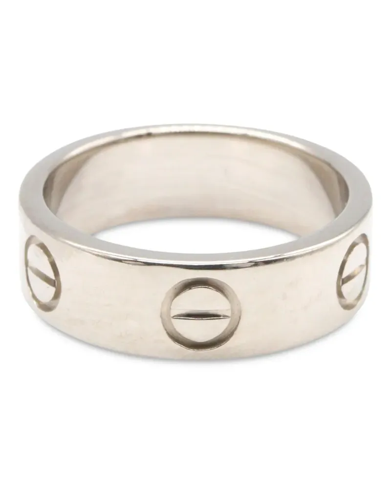 Cartier 1996 18kt Love Weißgoldring - Silber Silber
