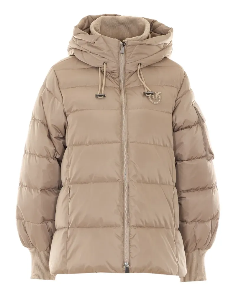 Pinko Crusca hooded parka coat - Nude Nude