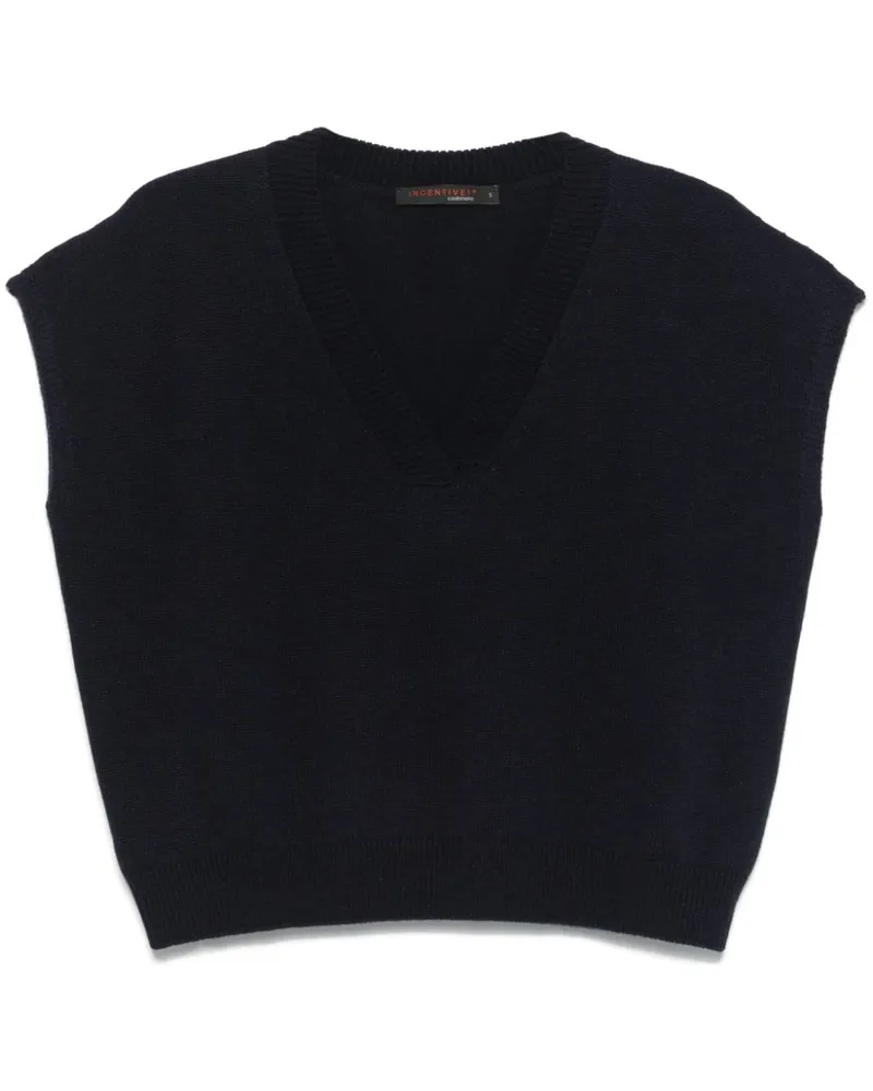 INCENTIVE! cashmere Felis Top - Blau Blau