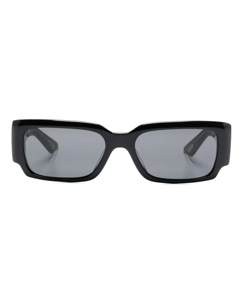 Oliver Peoples Sonnenbrille mit eckigem Gestell - Schwarz Schwarz