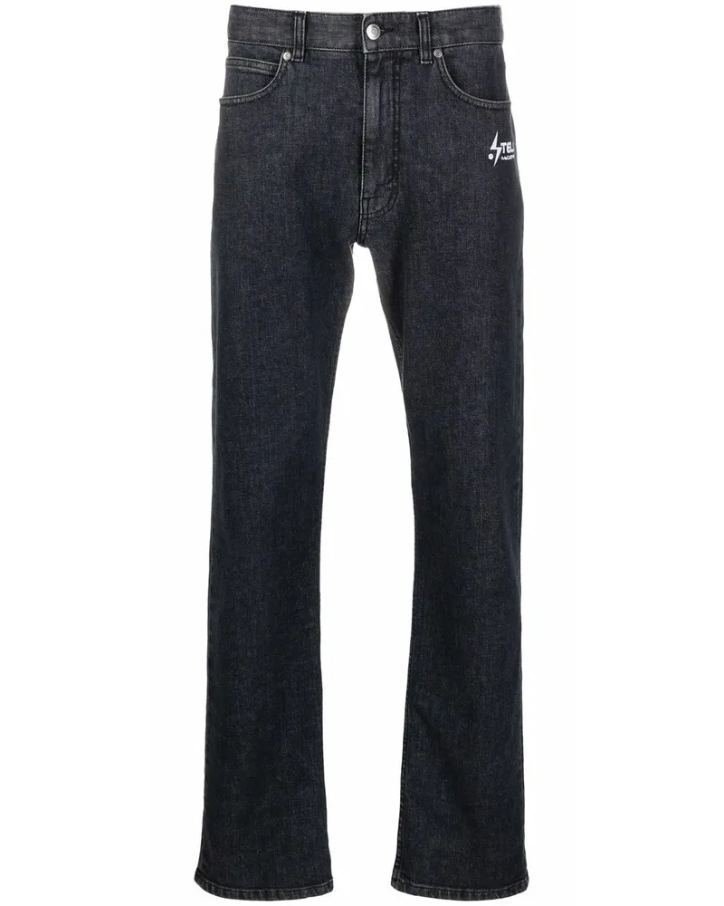 Stella McCartney Jeans mit Logo - Grau Grau