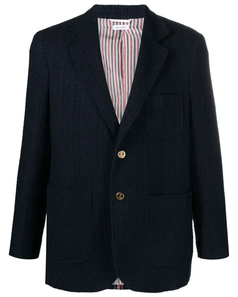 Thom Browne Sakko aus Tweed - Blau Blau