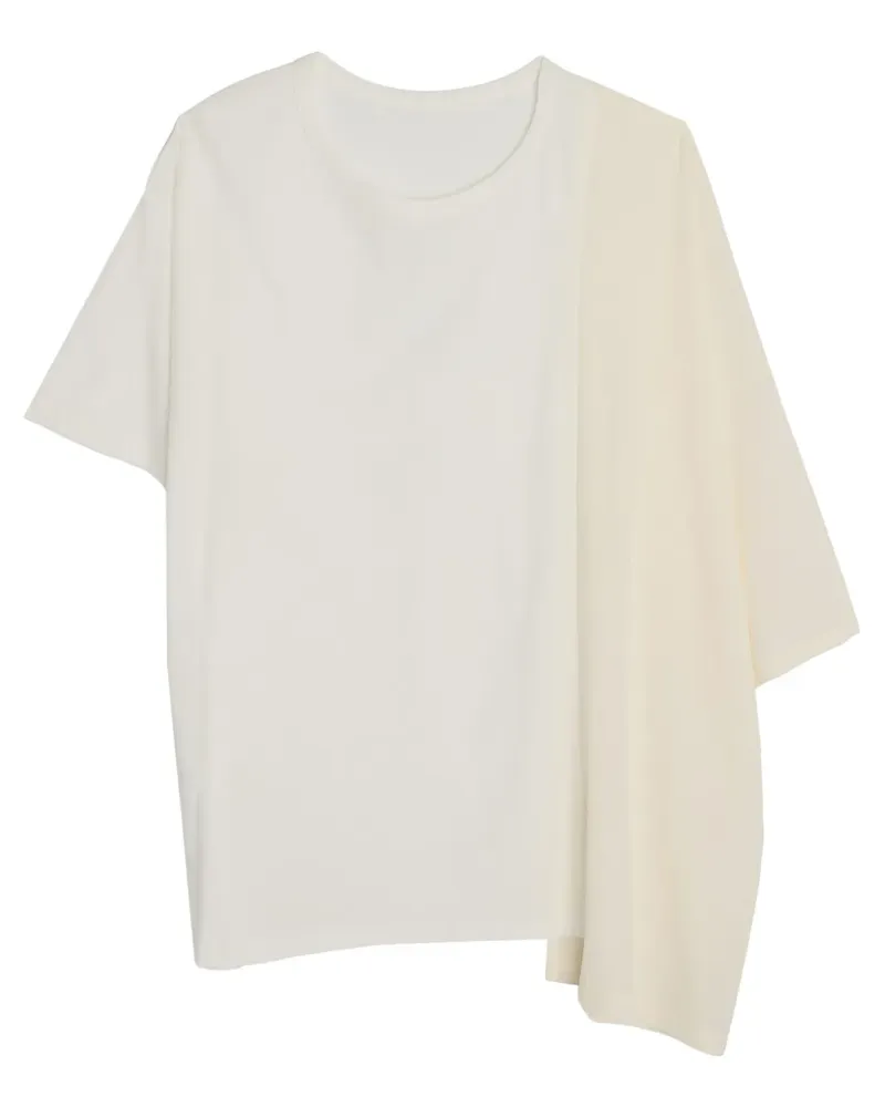 Yohji Yamamoto Asymmetrisches T-Shirt - Nude Nude