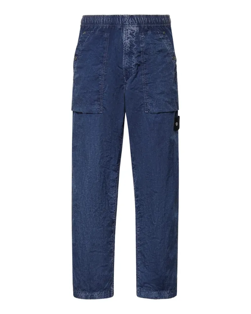 Stone Island patch-pocket trousers - Blau Blau