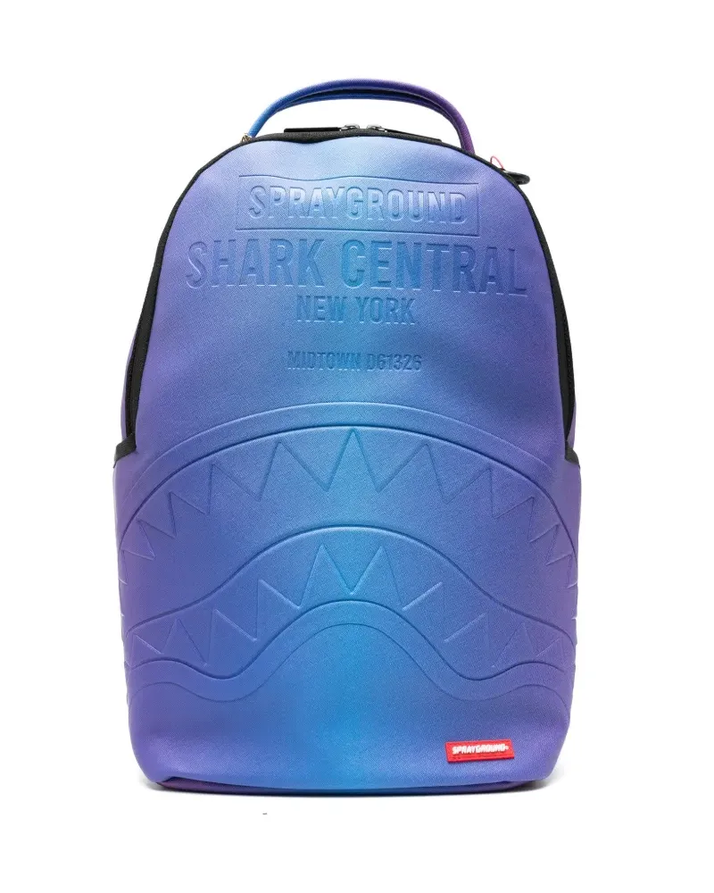 Sprayground Shark Central embossed backpack - Blau Blau