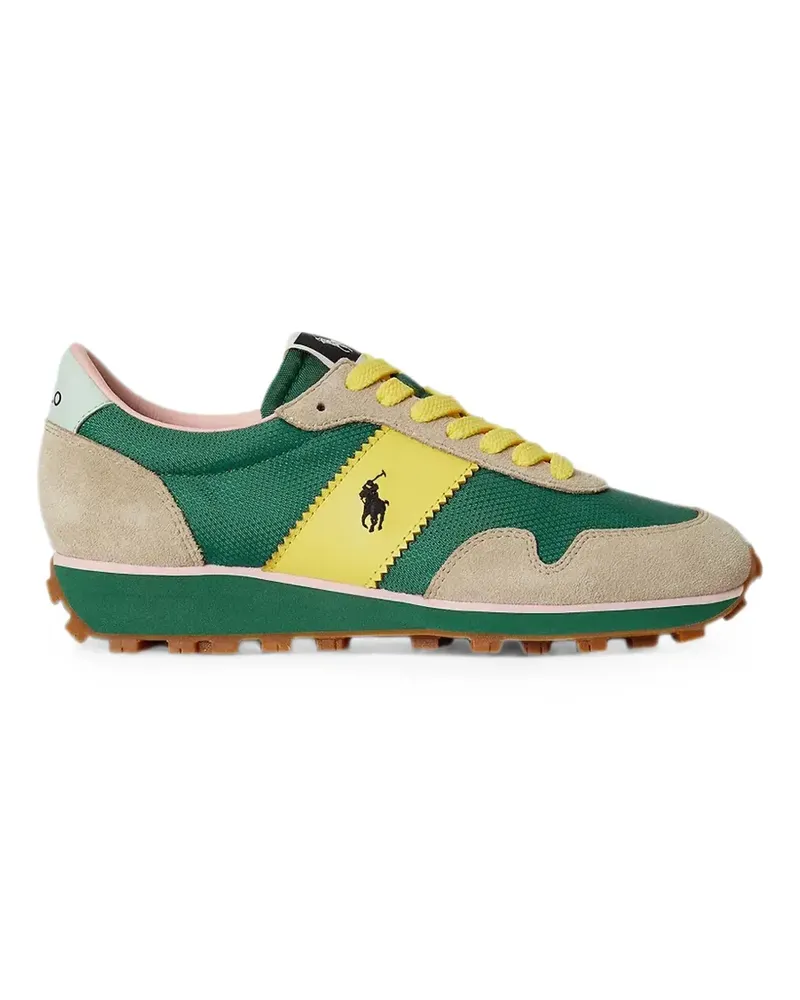 Ralph Lauren Prl TRail125 logo-patch panelled sneakers - Grün Grün
