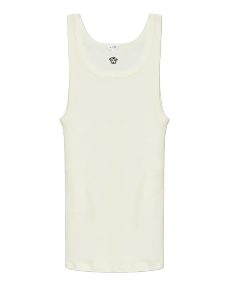 Versace Medusa-logo wool tank top - Nude Nude