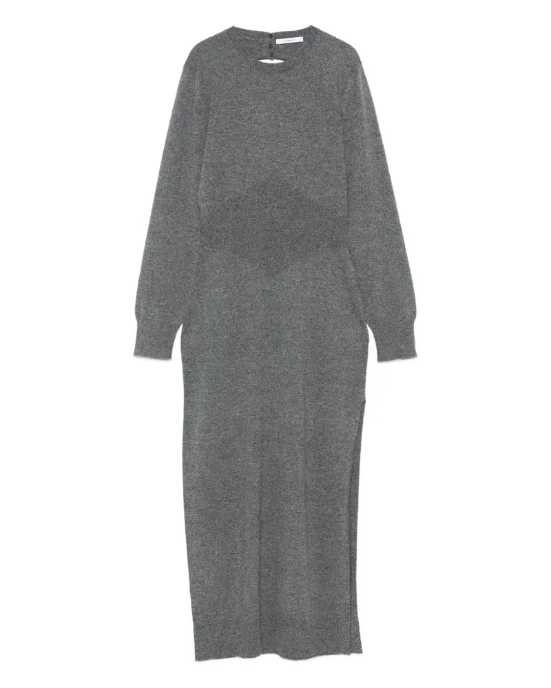 Givenchy Langärmeliges Midikleid mit Schlitz - Grau Grau